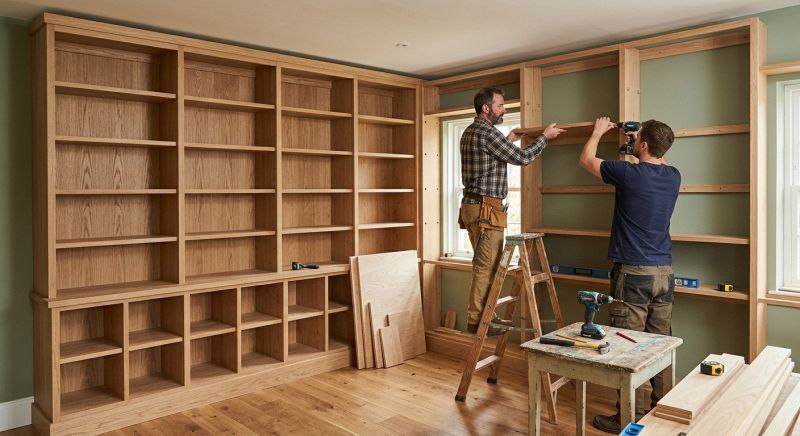 Built In Bookshelves Installation in Alexandria, VA
